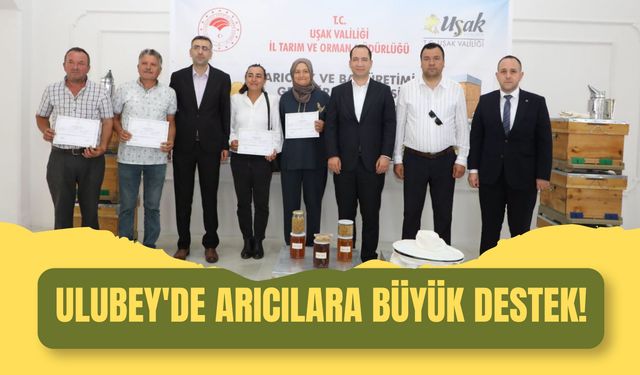 Ulubey'de Arıcılara Büyük Destek! Yüzde 75 Hibeli Kovan ve Ekipman Dağıtıldı