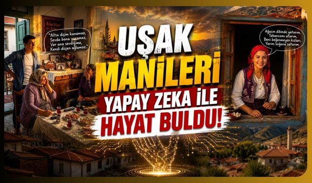 Uşak Manileri Yapay Zeka ile Hayat Buldu! Sosyal Medyada İlgi Gördü