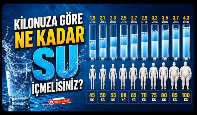 Uşak'ta Sıcaklar Artıyor! Kilonuza Göre İçmeniz Gereken Su Miktarı Değişiyor