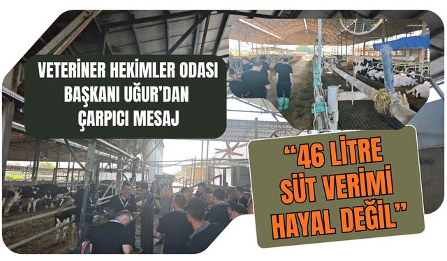 Veteriner Hekimler Odası Başkanı Uğur’dan Çarpıcı Mesaj: “46 Litre Süt Verimi Hayal Değil”