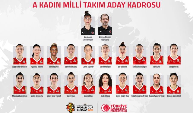 A Kadın Milli Basketbol Takımı'nın Dünya Kupası Aday Kadrosu Açıklandı