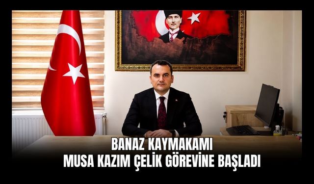 Banaz Kaymakamı Musa Kazım Çelik Görevine Başladı