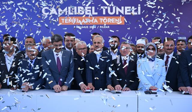 Çamlıbel Tüneli'nin Temeli Atıldı: Yol Kısalacak, Süre 5 Dakikaya İnecek