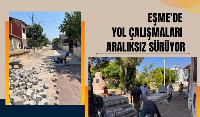 Eşme'de Yol Çalışmaları Aralıksız Sürüyor