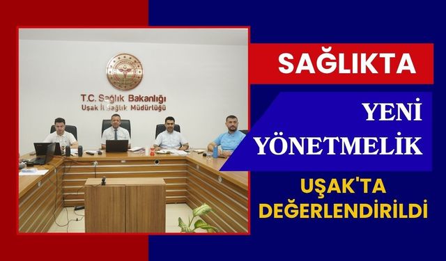 Sağlıkta Yeni Yönetmelik Uşak'ta Değerlendirildi