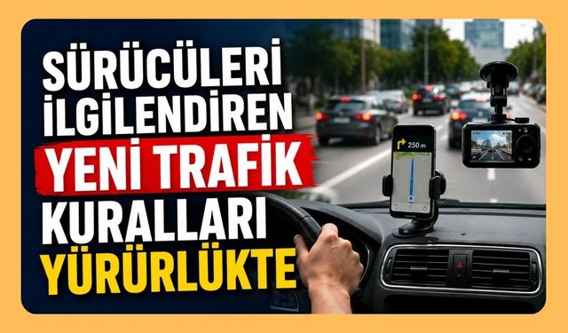 Sürücüleri İlgilendiren Yeni Trafik Kuralları Yürürlükte