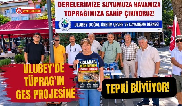 Ulubey'de TÜPRAG'ın GES Projesine Tepki Büyüyor! Dernek Meydanda İmza Topluyor