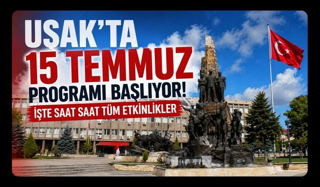 Uşak'ta 15 Temmuz'un 10. Yılında Anma Programı