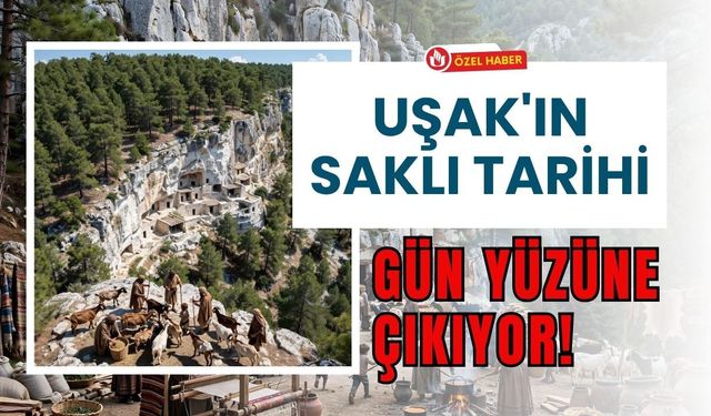 Uşak'ın Saklı Tarihi Gün Yüzüne Çıkıyor! Güllü Sarıkaya Mağaraları Binlerce Yıllık Geçmişiyle Dikkat Çekiyor