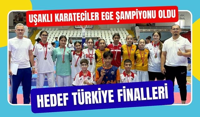 Uşaklı Karateciler Ege Şampiyonu Oldu