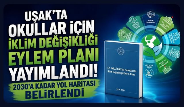 Uşak'ta Okullar İçin İklim Değişikliği Eylem Planı Yayımlandı! 2030'a Kadar Yol Haritası Belirlendi