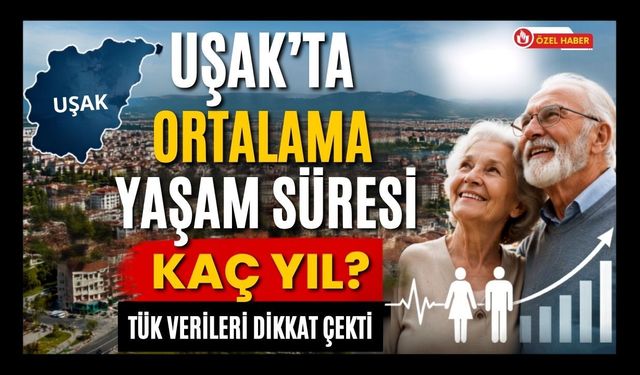 Uşak'ta Ortalama Yaşam Süresi Kaç Yıl? TÜİK Verileri Dikkat Çekti