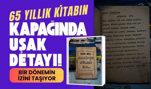 65 Yıllık Kitabın Kapağında Uşak Detayı! Bir Dönemin İzini Taşıyor