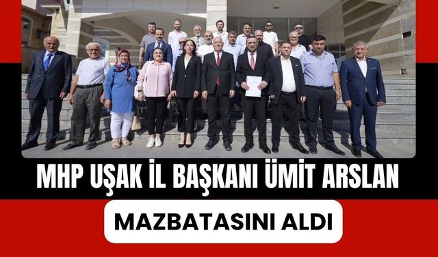 MHP Uşak İl Başkanı Ümit Arslan Mazbatasını Aldı, İlk Ziyareti Şehitliğe Oldu