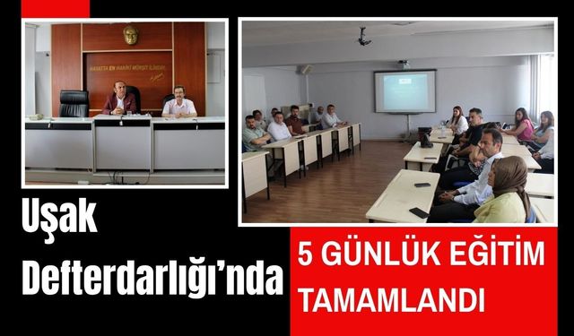 Uşak Defterdarlığı’nda 5 Günlük Eğitim Tamamlandı, Başarılı Personel Belgesini Aldı