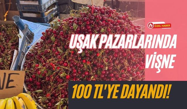 Uşak Pazarlarında Vişne 100 TL'ye Dayandı! Reçel Sezonunda Vatandaşın Hesabı Değişti