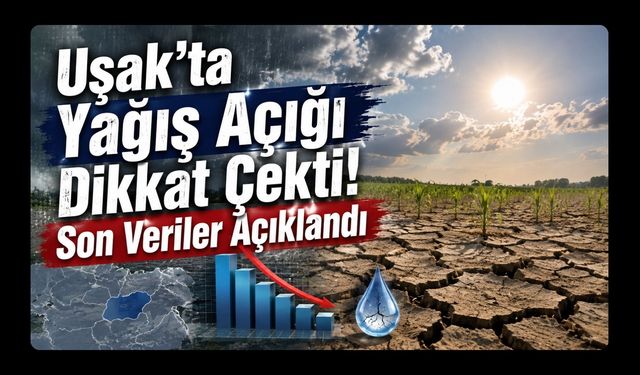 Uşak'ta Yağış Açığı Dikkat Çekti! Son Veriler Açıklandı