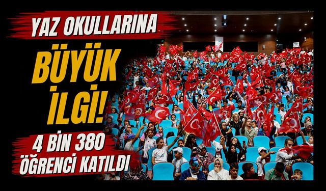 Uşak’ta Yaz Okullarına Büyük İlgi! 4 Bin 380 Öğrenci Katıldı