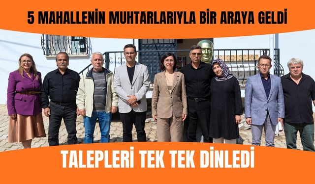 5 Mahallenin Muhtarlarıyla Bir Araya Geldi, Talepleri Tek Tek Dinledi