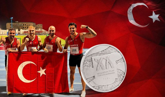 Türkiye'ye Akdeniz Oyunları'nda Gümüş Madalya! 4x100 Takımı İkinci Oldu