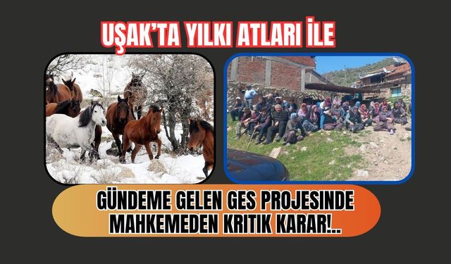 Uşak’ta Yılkı Atlarıyla Gündeme Gelen GES Projesinde Mahkemeden Kritik Karar