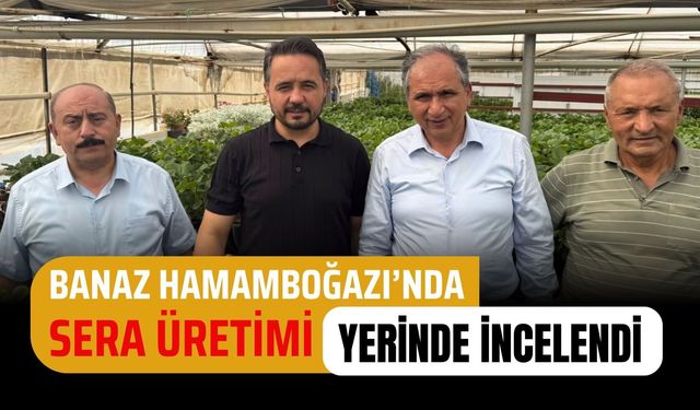 Banaz Hamamboğazı’nda Sera Üretimi Yerinde İncelendi