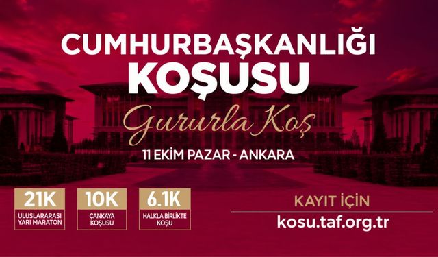 Cumhurbaşkanlığı Koşusu Ankara’da Yapılacak