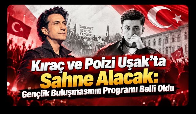 Kıraç ve Poizi Uşak’ta Sahne Alacak: Gençlik Buluşmasının Programı Belli Oldu