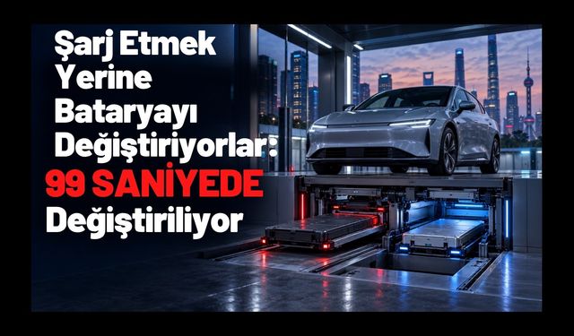 Şarj Etmek Yerine Bataryayı Değiştiriyorlar: İşlem 99 Saniye Sürüyor