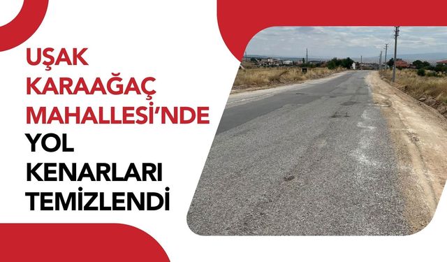 Uşak Karaağaç Mahallesi’nde Yol Kenarları Temizlendi