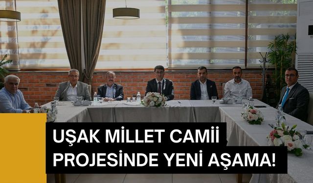 Uşak Millet Camii Projesinde Yeni Aşama! Vali Kartal Dernek Yönetimiyle Görüştü