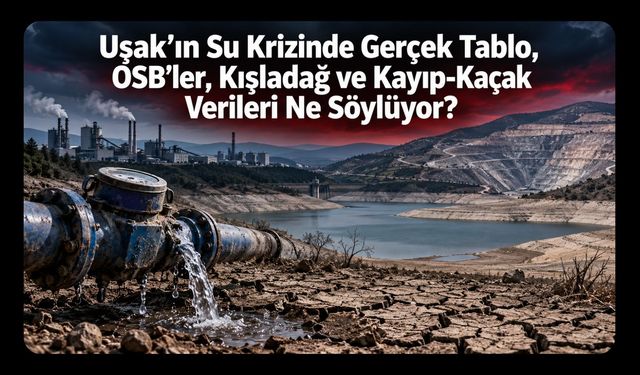 Uşak’ın Su Krizinde Gerçek Tablo, OSB’ler, Kışladağ ve Kayıp-Kaçak Verileri Ne Söylüyor?