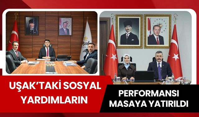 Uşak’taki Sosyal Yardımların Performansı Masaya Yatırıldı