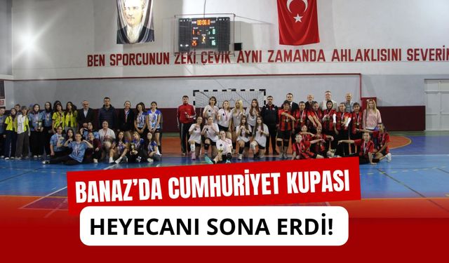 Banaz’da Cumhuriyet Kupası Heyecanı Sona Erdi! Şampiyon Okullar Belli Oldu