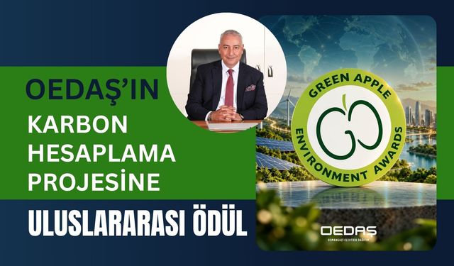 OEDAŞ’ın Karbon Hesaplama Projesine Uluslararası Ödül