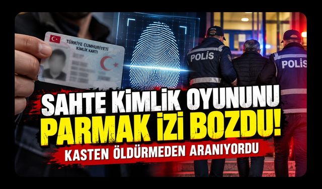 Sahte Kimlik Oyununu Parmak İzi Bozdu! Kasten Öldürmeden Aranıyordu