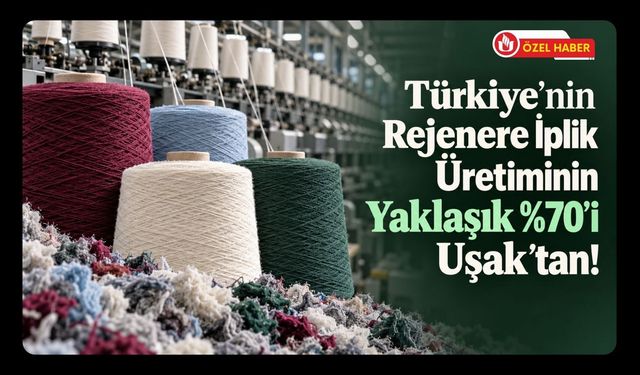 Türkiye’de Üretilen Her 10 Rejenere İpliğin 7’si Uşak’tan! Yılda 1 Milyon Ton Atık Ekonomiye Kazandırılıyor