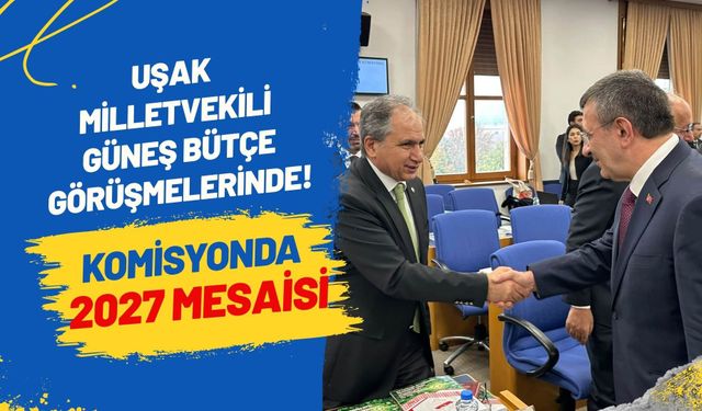 Uşak Milletvekili Güneş Bütçe Görüşmelerinde! Komisyonda 2027 Mesaisi