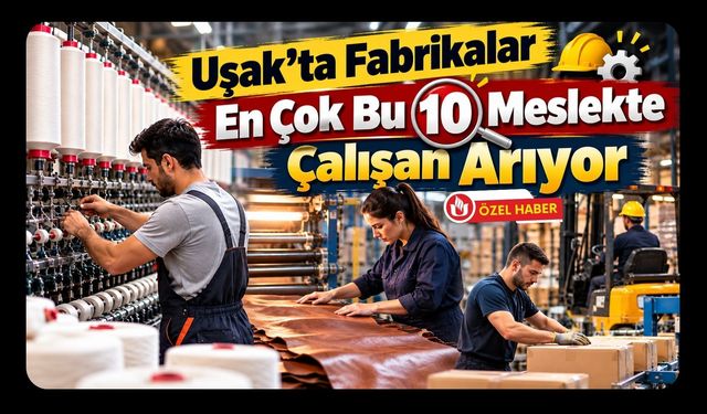 Uşak’ta Fabrikalar En Çok Bu 10 Meslekte Çalışan Arıyor