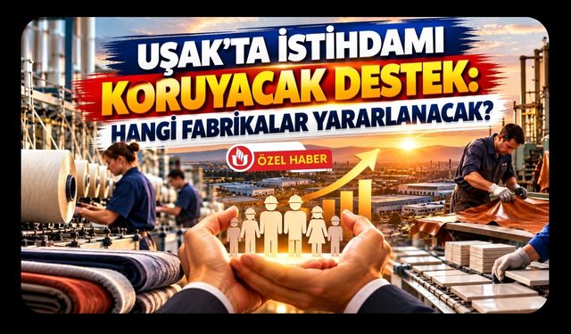 Uşak'ta İstihdamı Koruyacak Destek: Hangi Fabrikalar Yararlanacak?