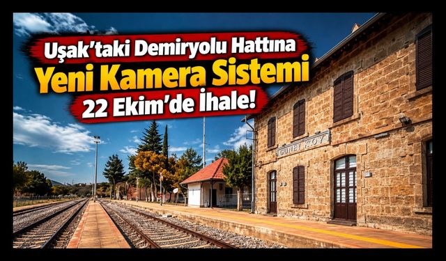 Uşak'taki Demiryolu Hattına Kamera Sistemi Kurulacak! İhale 22 Ekim'de