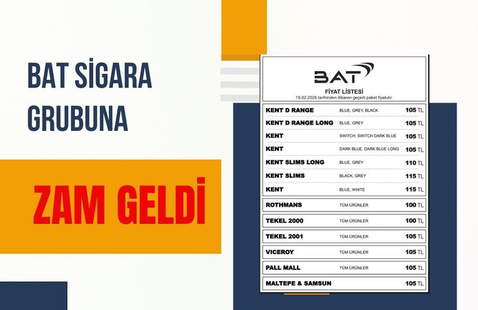 BAT Sigara Grubu Fiyatlara Zam Geldi