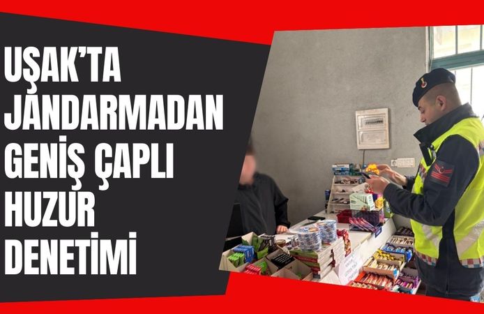 Uşak’ta Jandarmadan Geniş Çaplı Huzur Denetimi