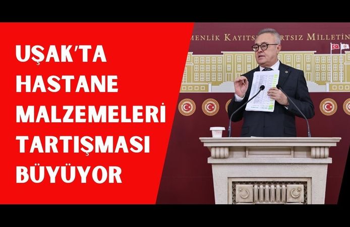 Uşak’ta Hastane Malzemeleri Tartışması Büyüyor