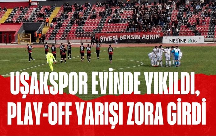 Uşakspor Evinde Yıkıldı, Play-Off Yarışı Zora Girdi
