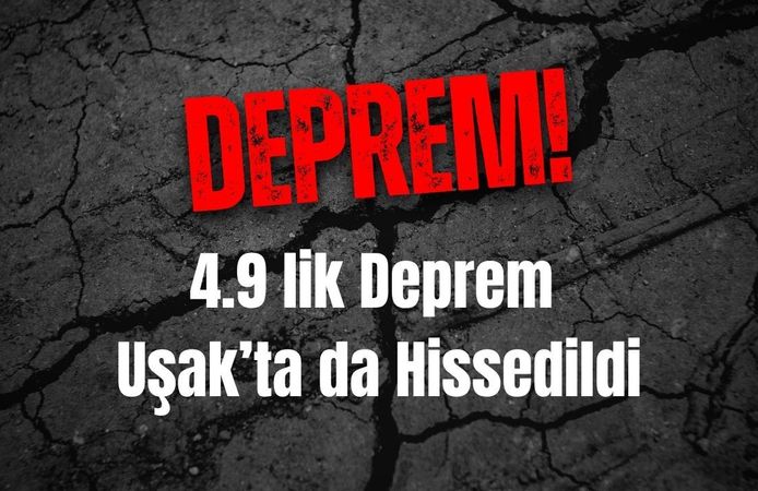 Kütahya’da 4.9’luk Deprem Uşak’ta Hissedildi