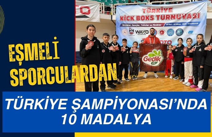 Eşmeli Sporculardan Türkiye Şampiyonası’nda 10 Madalya
