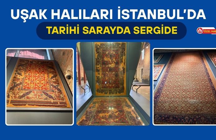 Uşak Halıları İstanbul’da Tarihi Sarayda Sergide