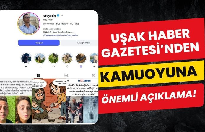 Uşak Haber Gazetesi’nden Kamuoyuna Önemli Açıklama!