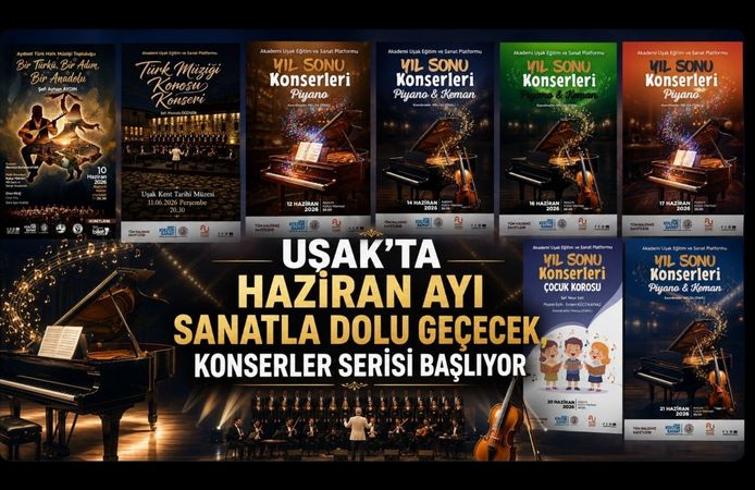 Akademi Uşak'ta Müzik Dolu Haziran: Yıl Sonu Konserleri Başlıyor